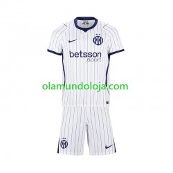 Camisola Inter de Milão Criança Equipamento Segundo 2026-2027 Manga Curta